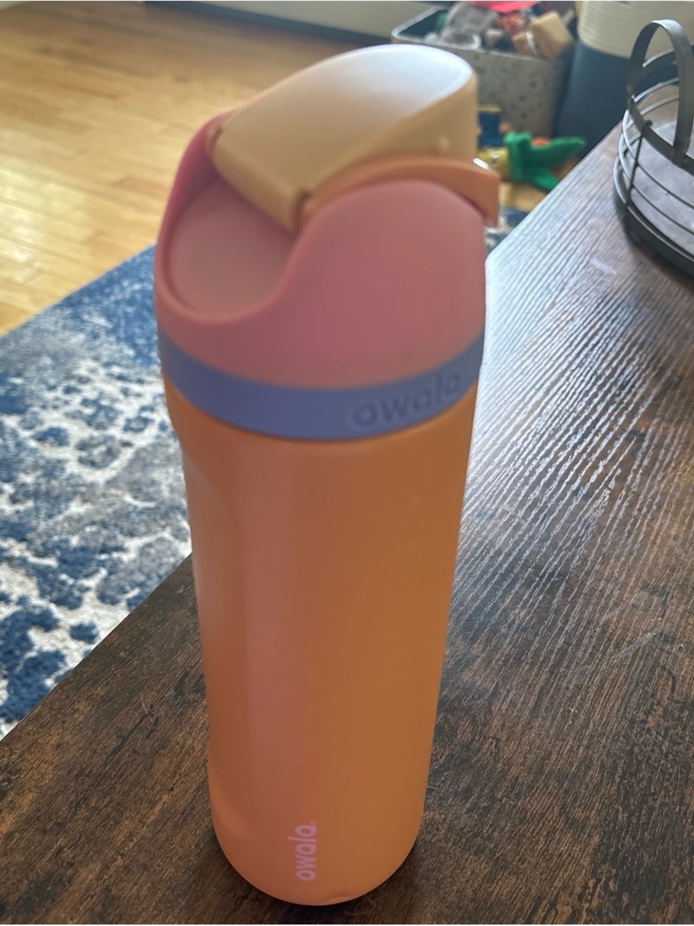 Owala Stainless Steel Water Bottle in Orange & Pink 24 oz